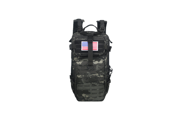 Tactical Bag Small Backpack Laser Cut Bag Black Multicam