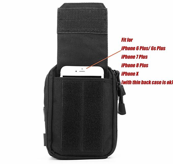 Tactical Nylon Molle Utility Ifak Pouch Mobile Waist Bag Holster for Phone