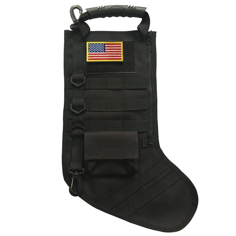 Tactical Christmas Stocking with USA Patch