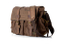 Retro Military Canvas Leather Duffle Gym Bag Overnight Travel Luggage Bag Tote