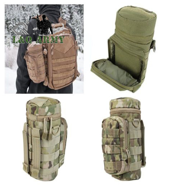 Tactical H2O Pouch Molle Water Bottle Carrier Utility Pocket