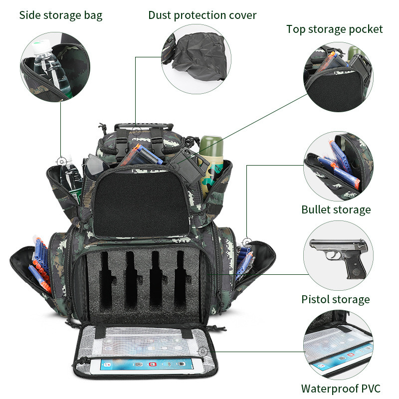 Medium Capacity Outdoor Camo Tactical Backpack