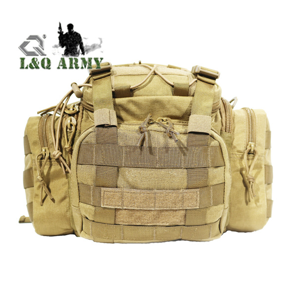 Tactical Shoulder 3 Way Waist Bag Travel Hiking