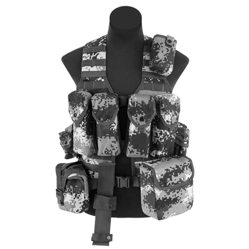 Cross Body Chest Bag Vest Tactical Tactical Camo Canvas Hunting Vest