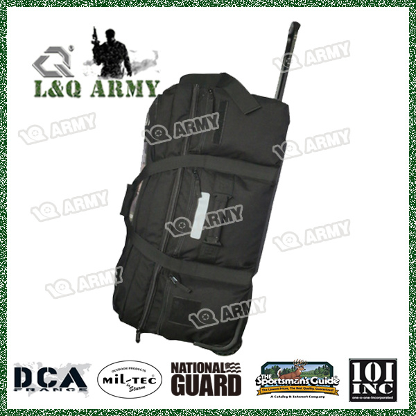 Military Duffel Bag with Durable Wheels and Trolley