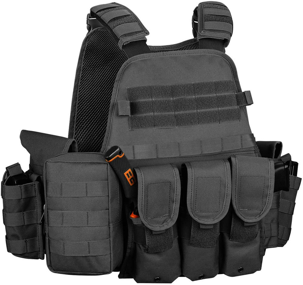 Tactical Vest with Water Pack Tactical Vest Plate Carrier Small Tactical LED Torch Vest