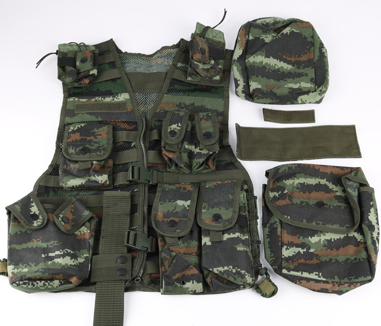 Police Service Military Tactical Harness Vest Camouflage Enhanced Tactical Load Bearing Vest