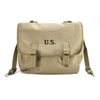 Ww2 M1936 Musette Bag Backpack Wwii Us Army Style Haversack with Shoulder Strap Khaki Canvas