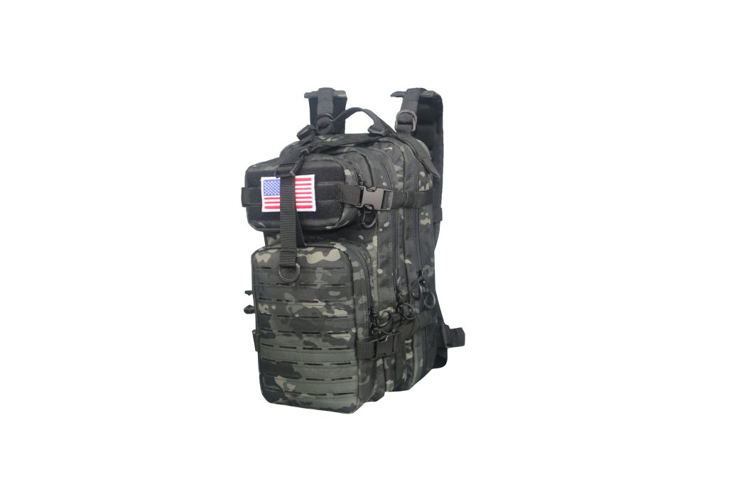 Tactical Bag Small Backpack Laser Cut Bag Black Multicam