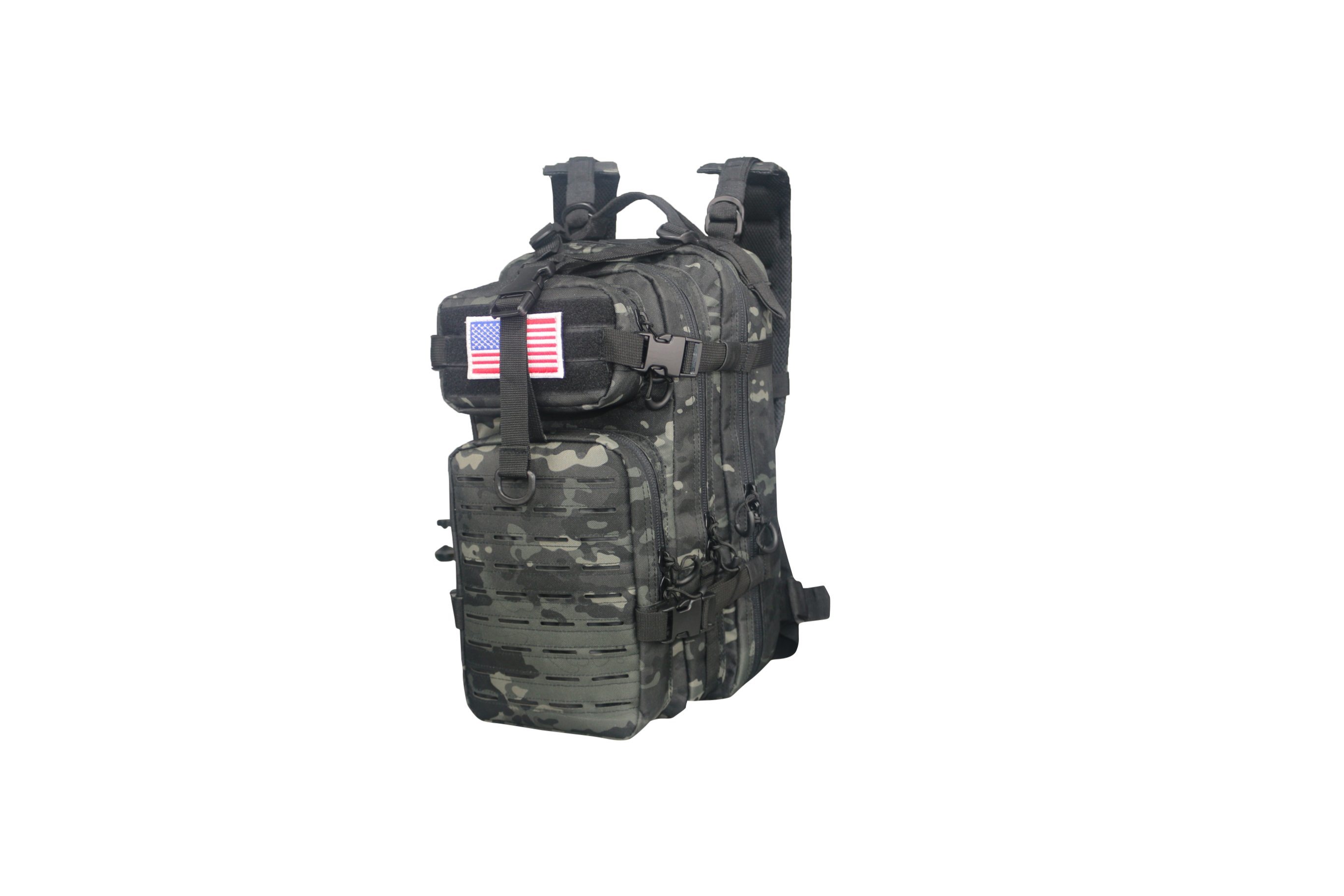 Tactical Bag Small Backpack Laser Cut Bag Black Multicam