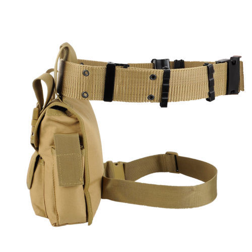 Tactical Waist Pack Drop Leg Bag Belt Military for Hiking