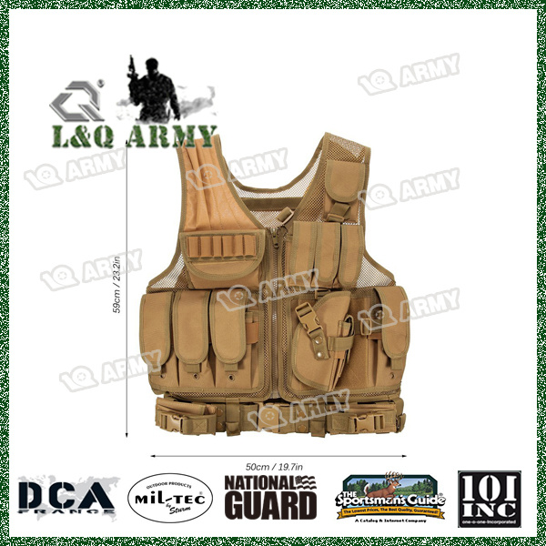 High Quality Tactical Vest Adjustable Breathable Outdoor Airsoft Vest