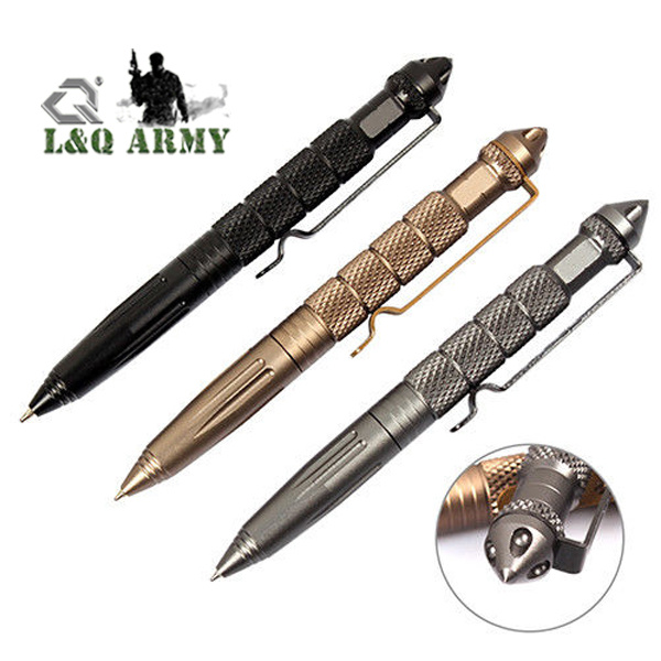 Tactical Pen Glass Breaker Military Combat Aviation Aluminum