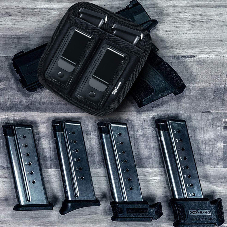 Outdoor Tactical 9mm Clip Sleeve Hidden Universal Double Clip Bag
