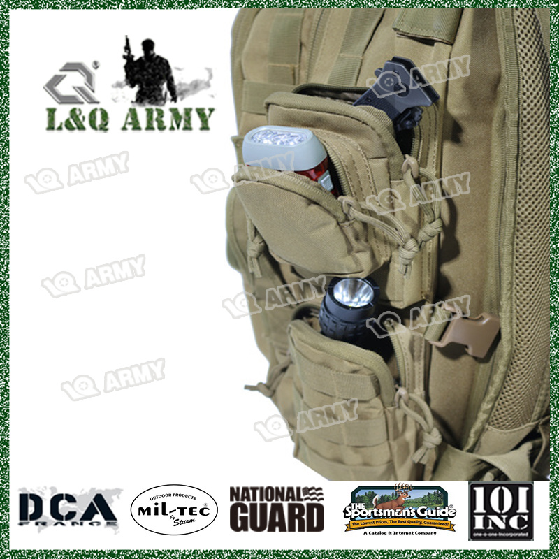 600d Polyester Coyote Tactical Molle Backpack Adjustable Shoulder