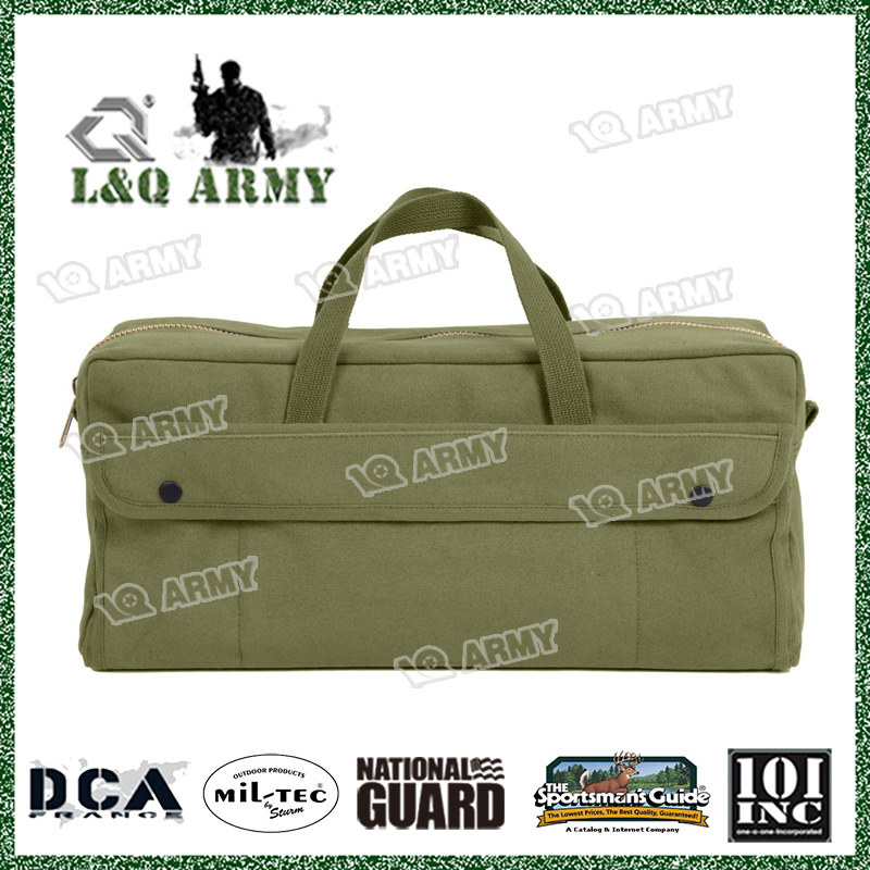 Heavy Duty Tool Bag Jumbo Mechanics Brass Zipper Canvas Bag