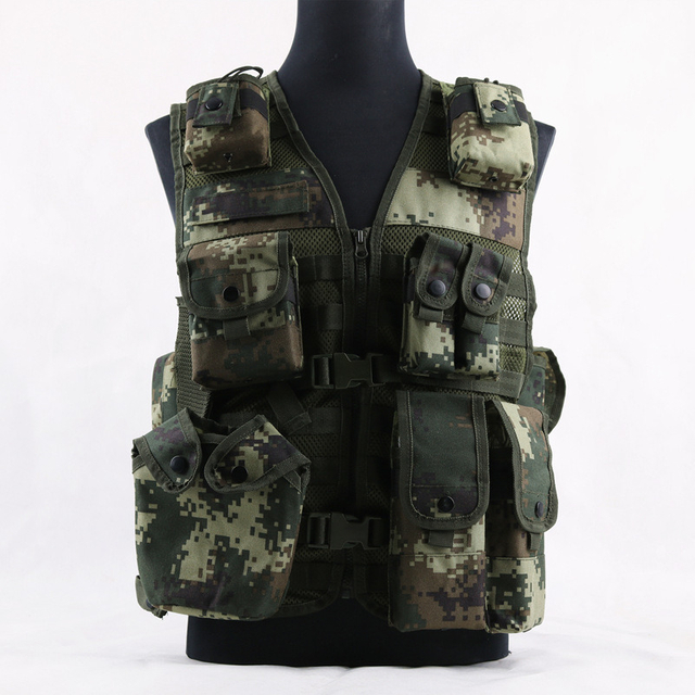 Waistcoat Tactical Military Vest Bullet Proof Vest Multi-Pockets Vest Cotton Tactical Vest