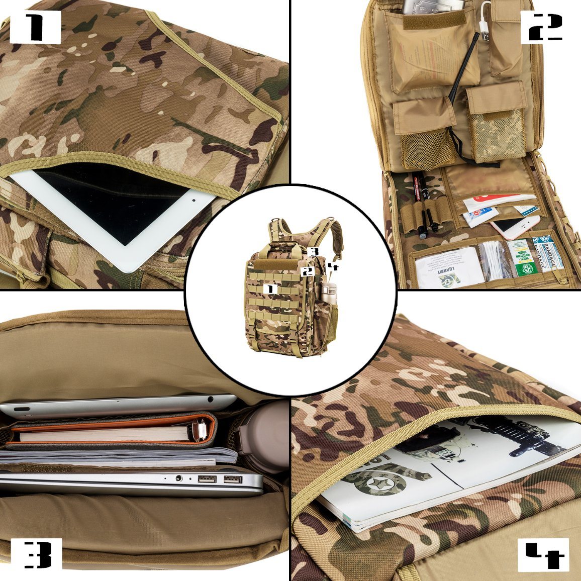 New Arrival New Multi-Function Laptop Backpack Army Backpack Fashion High Quality Waterproof