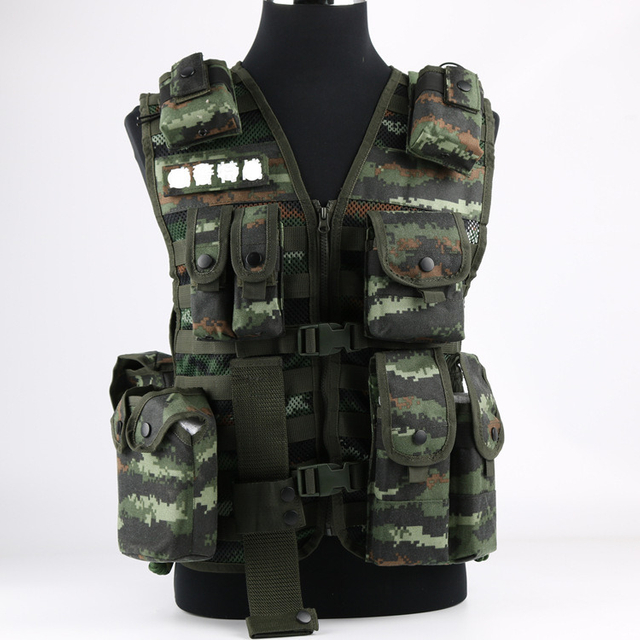 Police Service Military Tactical Harness Vest Camouflage Enhanced Tactical Load Bearing Vest