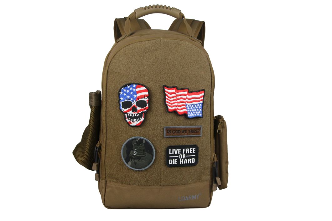 Tactical Backpack with Welcro Panel Rubber Patch