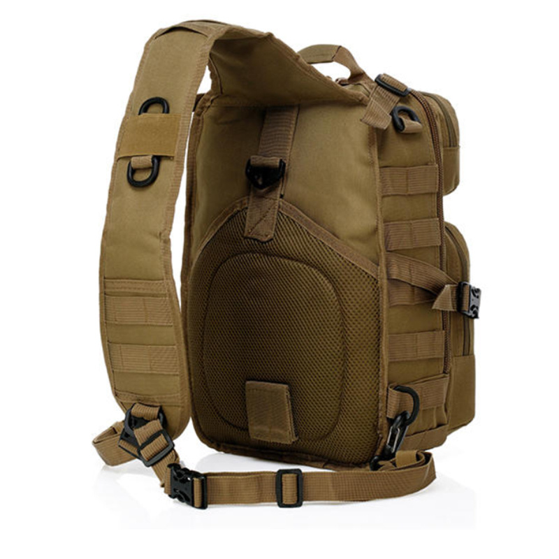 Men Oxford Tactical Chest Pack Molle Slingle Shoulder Backpack Sling Bag