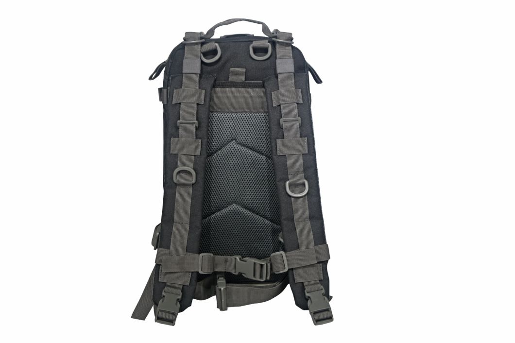 Black & Gray Tactical Bag Small Backpack Laser Cut Bag