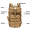 Canvas Tote Zipper Bag Air Soft Waterproof for Camping Hiking