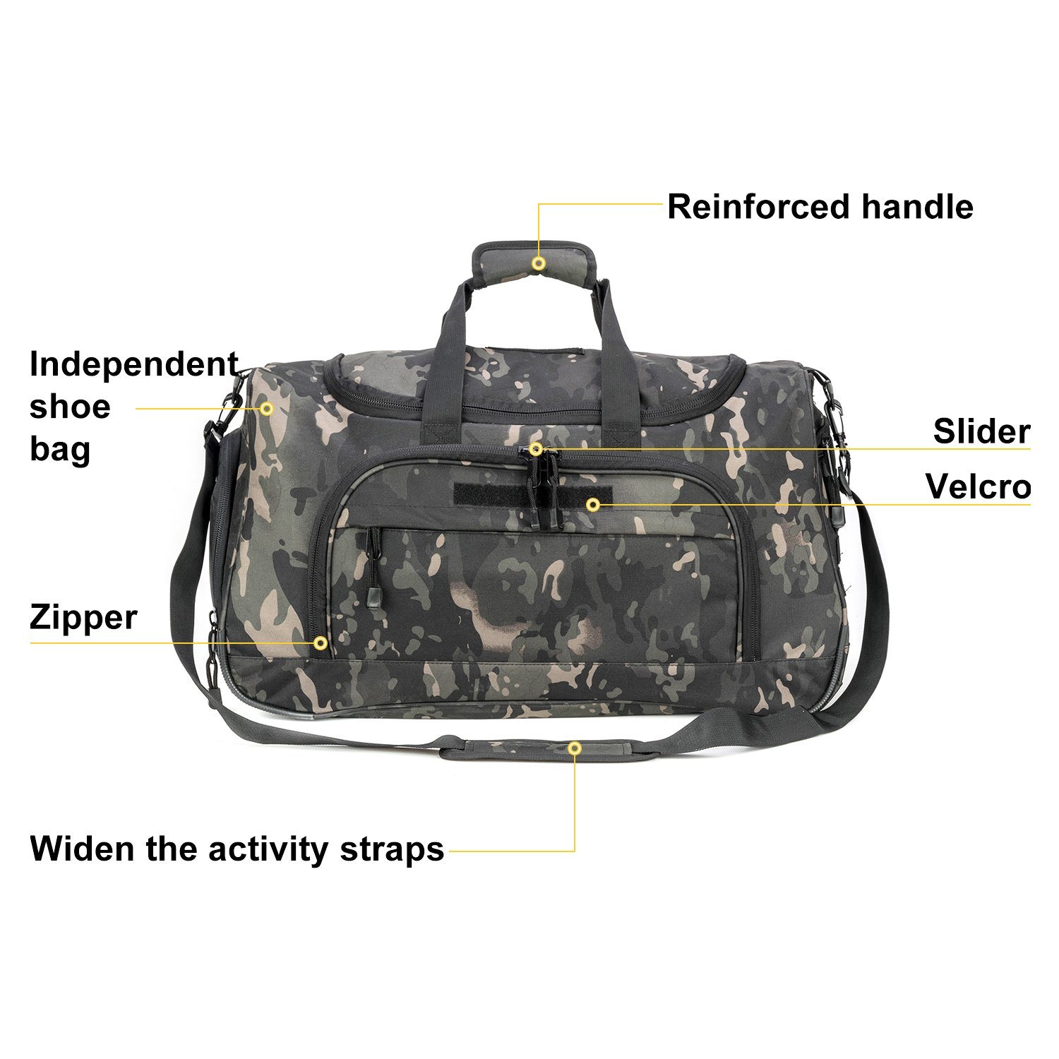 Newest Style Custom Logo Military Tactical Locker Bag with Shoe Compartment