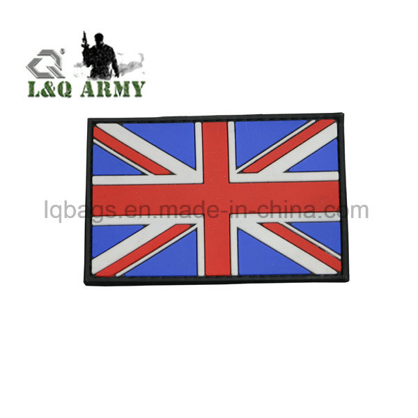 Military Rubber Patch Customized with Hook and Loop