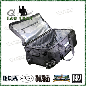 Military Duffel Bag with Durable Wheels and Trolley