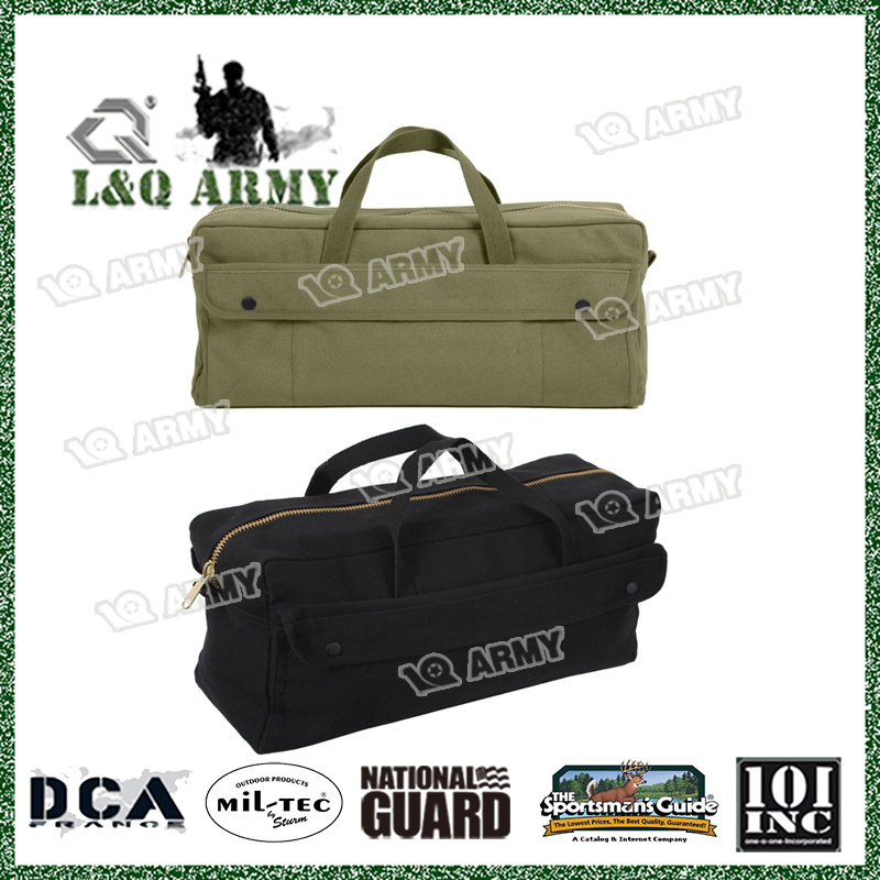 Heavy Duty Tool Bag Jumbo Mechanics Brass Zipper Canvas Bag