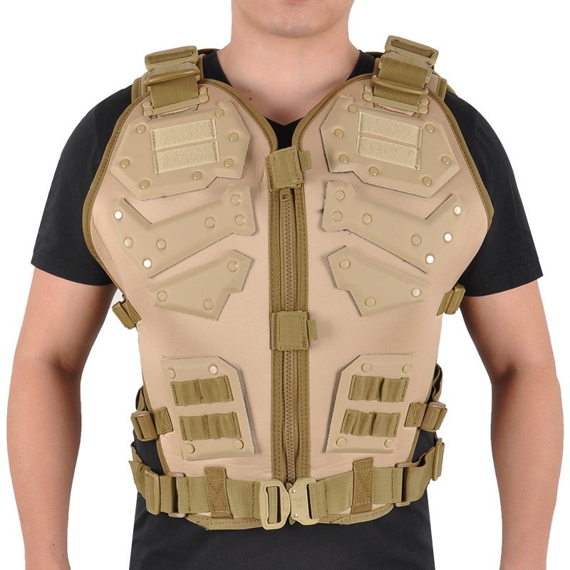 Military Men Tactical Vest Tactical Vest with Pockets Light Blue Tactical Vest