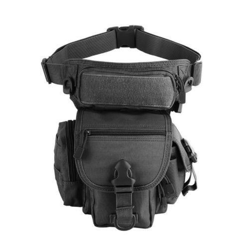 Outdoor Tactical Waist Pack Drop Leg Bag Belt Military Hiking Riding Camping Bag