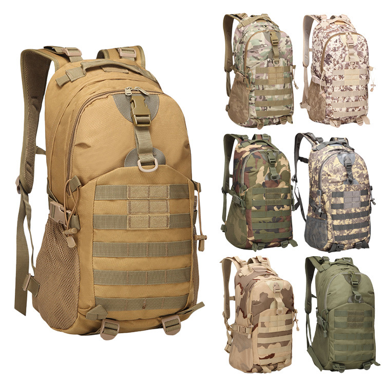 40L Camouflage Oxford Climbing Camping Travel Molle Rucksack Back Pack Military Bag 3D Tactical Backpack