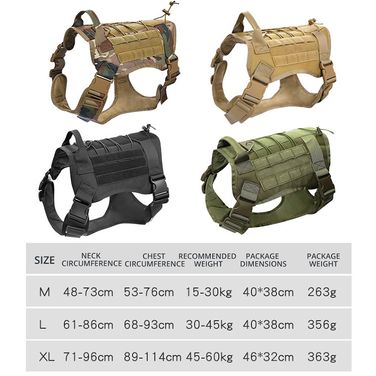 Molle Tactical Vest Tactical Chest Bag Pet Vest