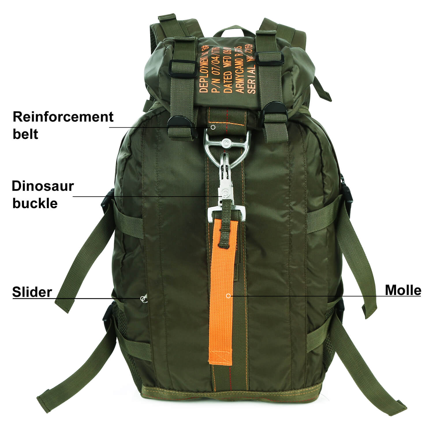 Air Force Parachute Buckles Nylon Tactical Deployment Bag