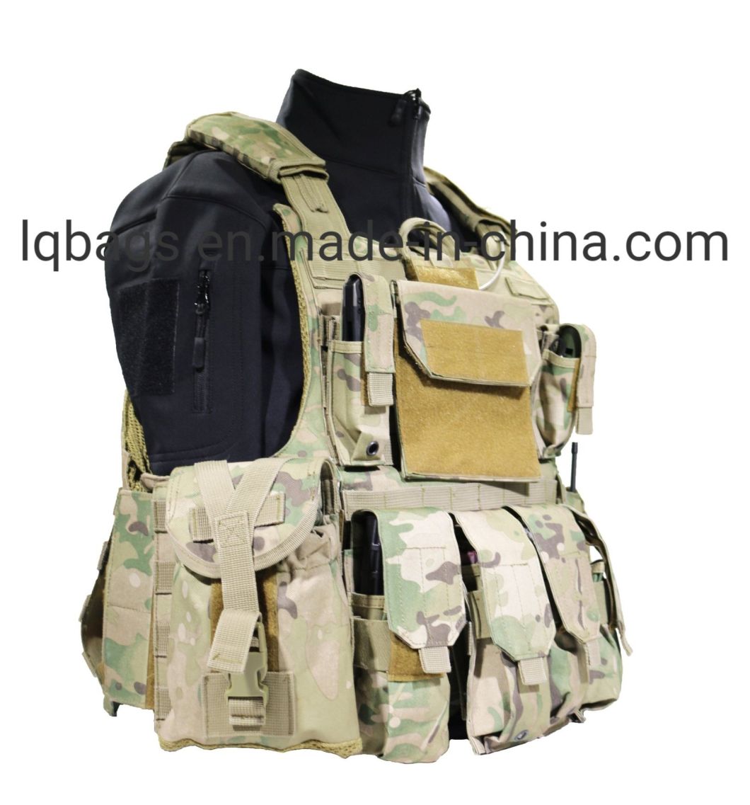 Military Tactical Vest Armor Vest Plate Carrier with Mag Pouch