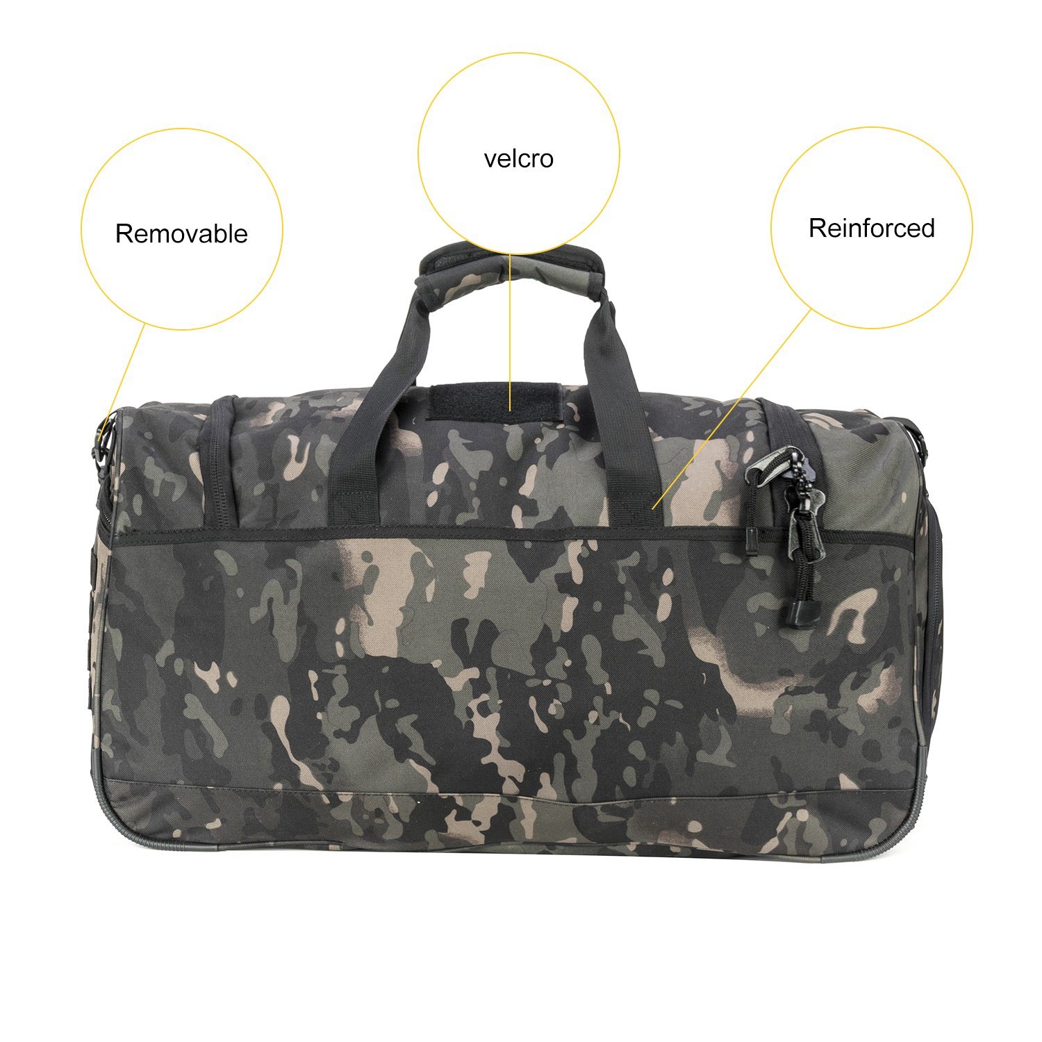 Military Tactical Molle Duffel Bag Large Capacity Gym Bag