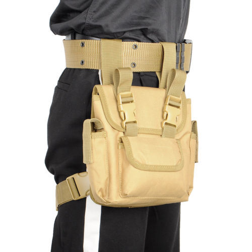 Tactical Waist Pack Drop Leg Bag Belt Military for Hiking