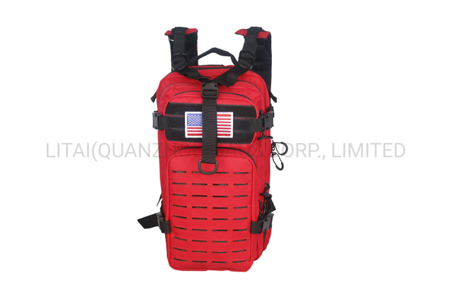 Tactical Bag Small Backpack Laser Cut Bag Red Color