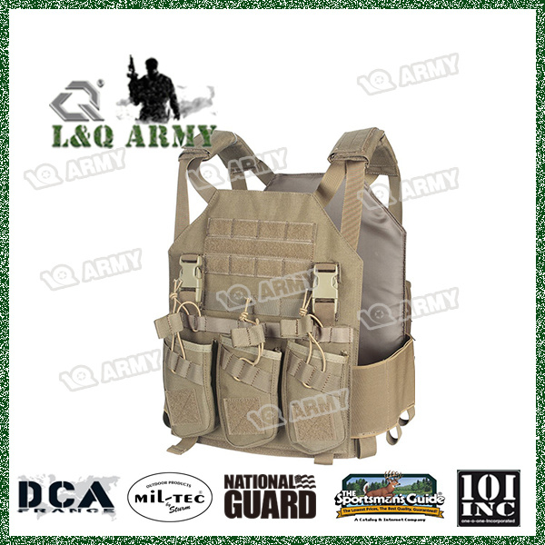 Hot Sale Tactical Molle Airsoft Vest with Triple Magazine