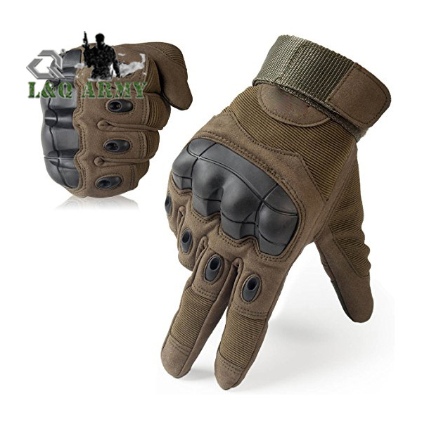 Military Rubber Hard Knuckle Tactical Gloves