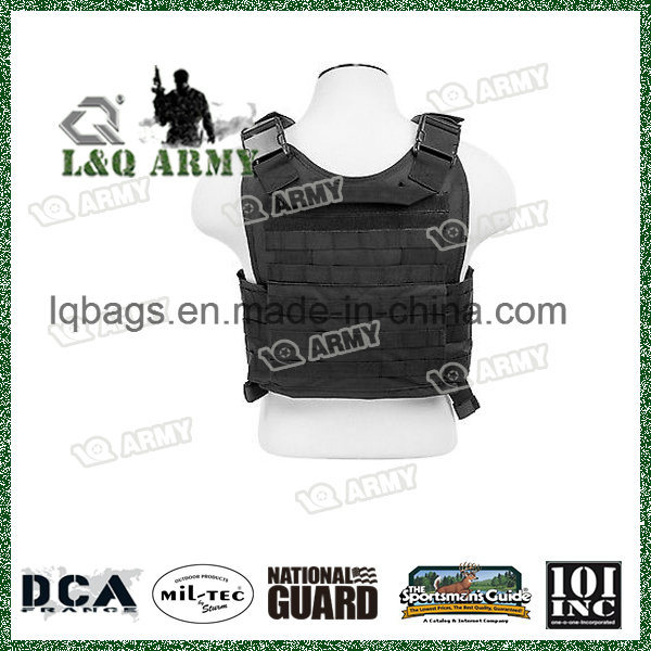 Black Police Military Tactical Molle Adj Plate Carrier Vest Hunting