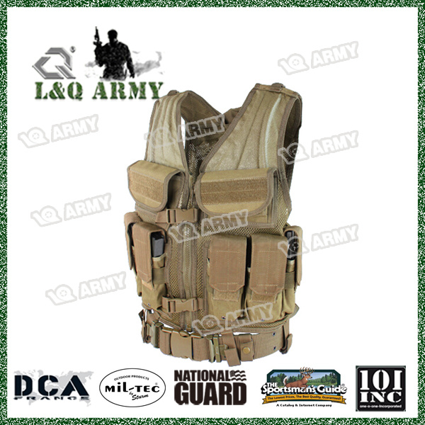 Police Cross Draw Body Armor Military Molle Plate Carrier Tactical Vest