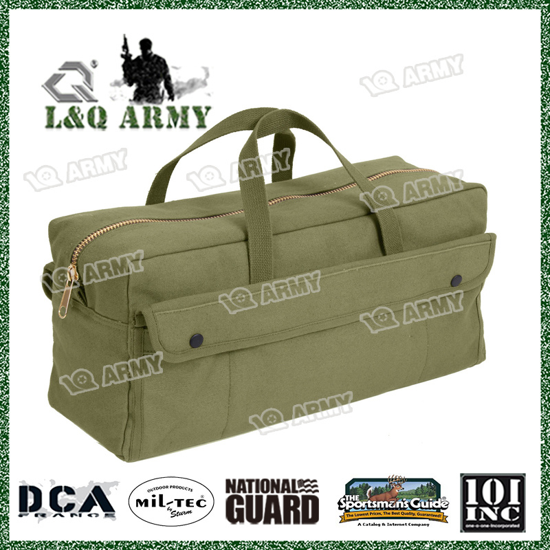 Heavy Duty Tool Bag Jumbo Mechanics Brass Zipper Canvas Bag