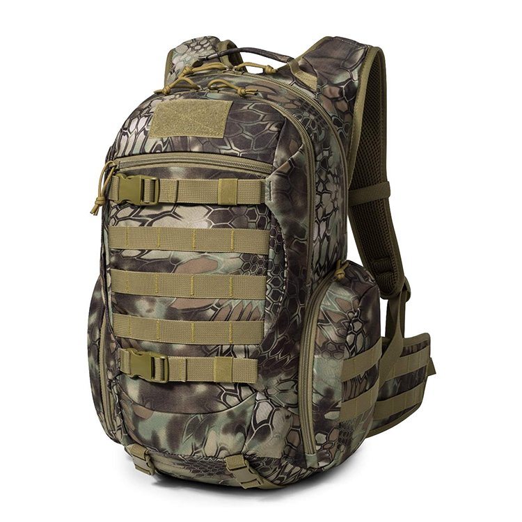 Survival Army Bag Black Military Tactical Backpack