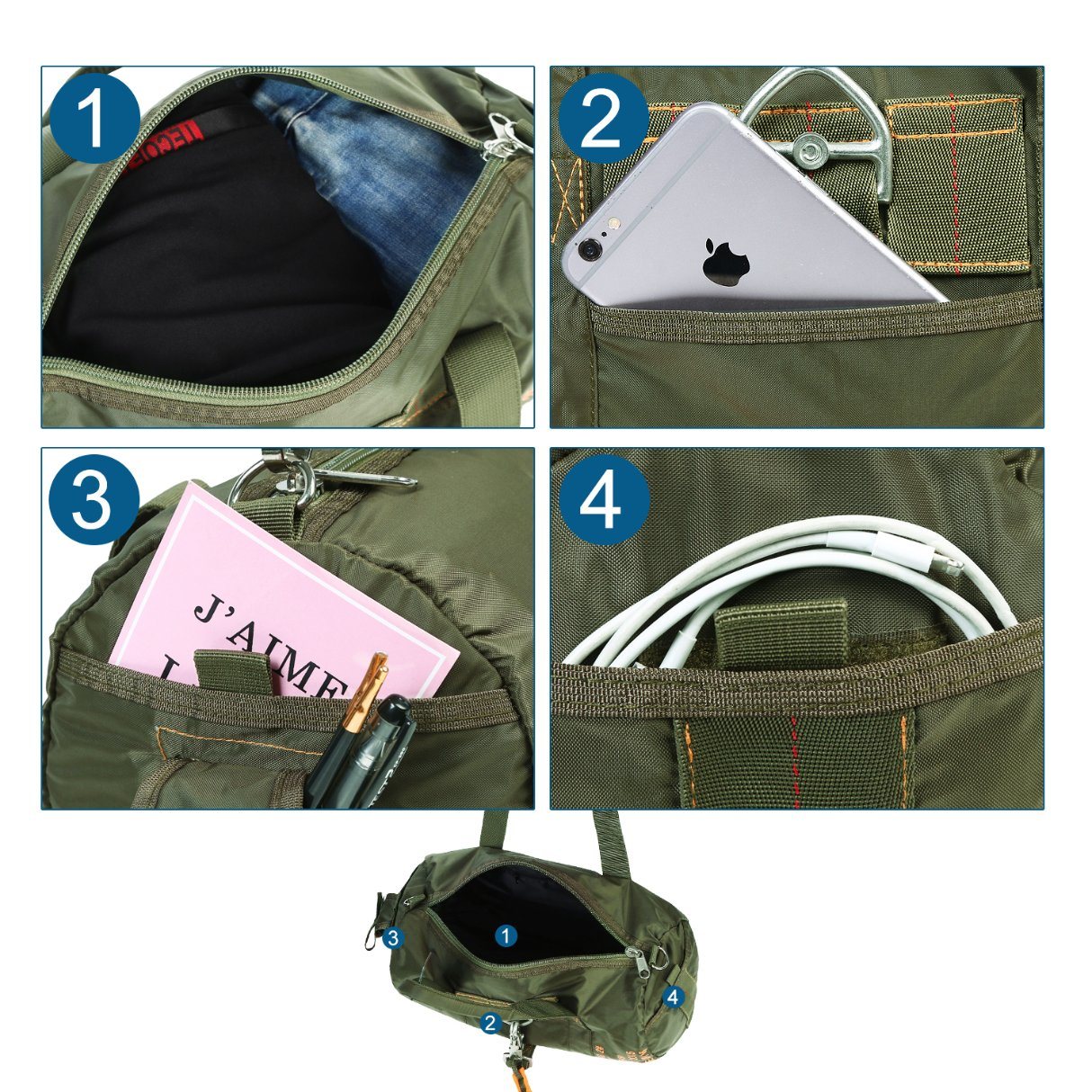 Air Force Military Duffle Bag Duty Nylon Tactical Duffel
