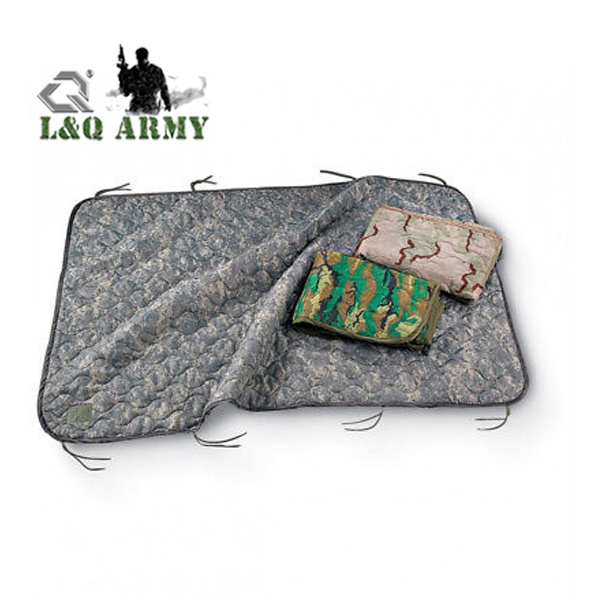 Military Style Wet Weather Poncho Liner Blanket Camo