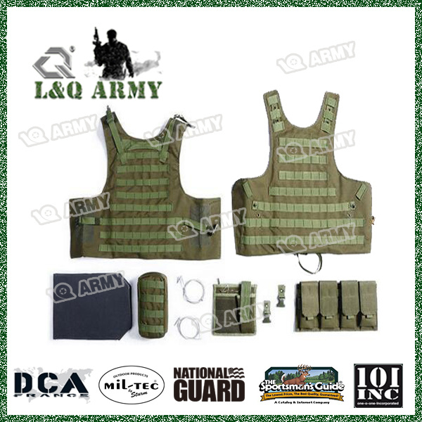 Military Combat Load Bearing Vest Double Sewing Line with Adjustable Waist Tactical Vest