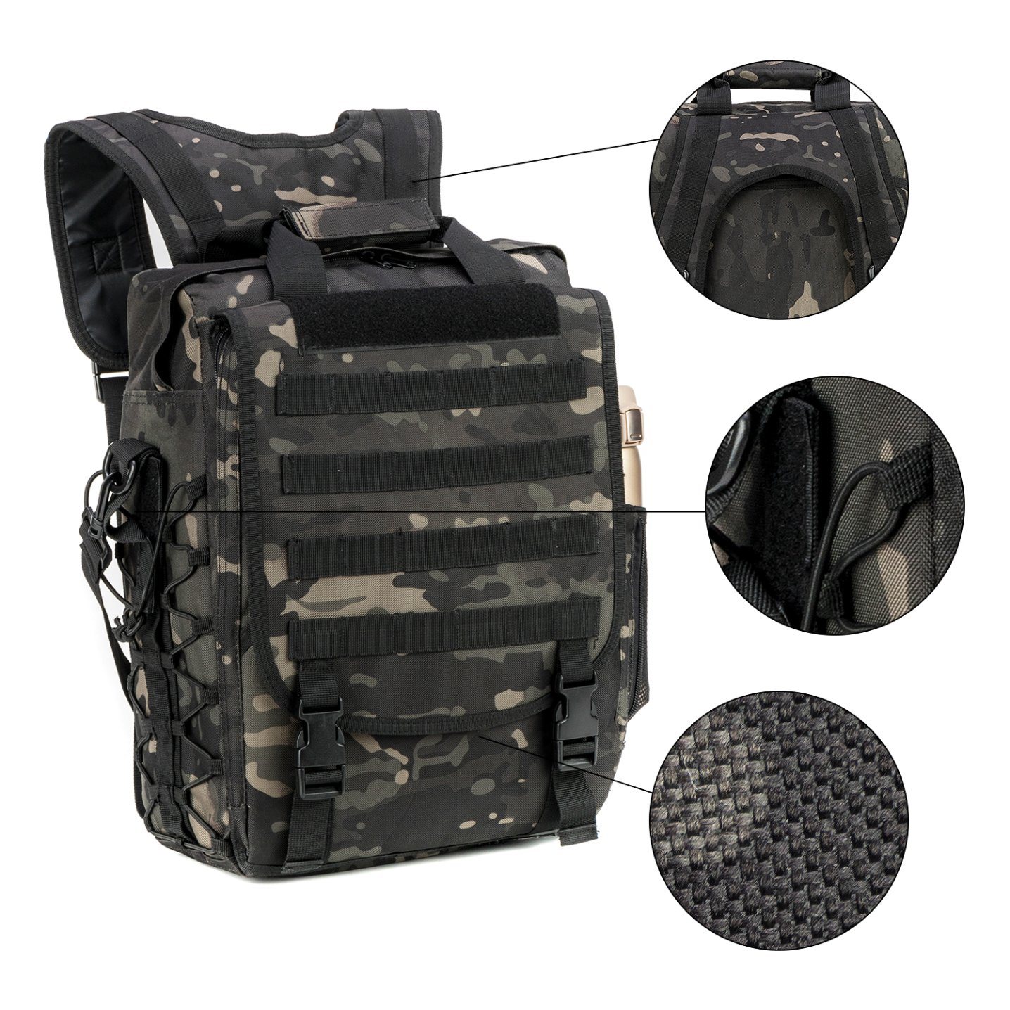 Wholesale High Quality Waterproof Multi-Function Military Laptop Backpack